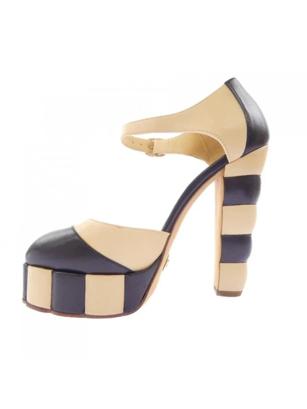Chanel Pumps Heel Beige